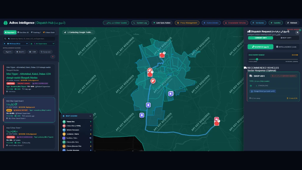 MyMaan Adhoc Intelligence Command and Dispatch Hub